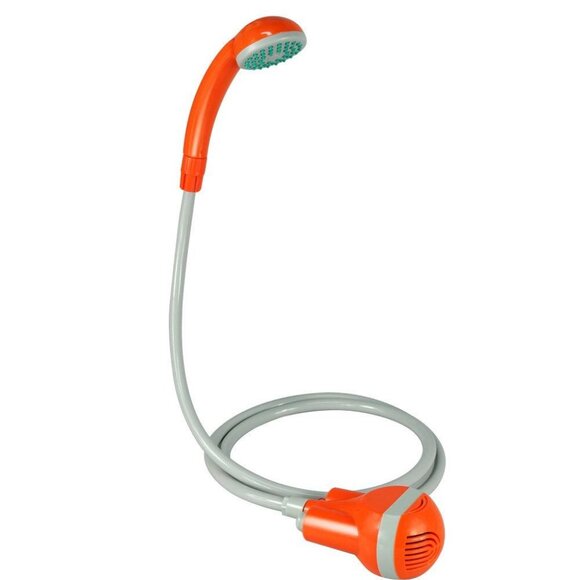 portable handheld travel camping shower pump apolegamic with water bucket 1 Set - Picture 2 of 11